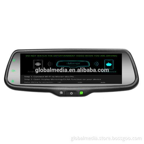 7.3 Inches Full Screen Car Interior Rearview Mirror with Mirror-Link function for Toyota Honda Lexus etc